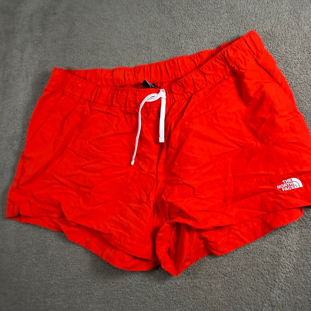 The North Face Womens Class V Shorts Red XXL Elastic Waist Drawstring Hiking